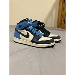 Nike Air Jordan 1 Retro High OG Obsidian UNC University Sneakers Leather 7Y